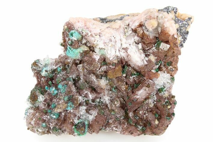 Rosasite, Selenite and Ferroan Dolomite Association - Morocco #256361